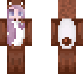 girl in bear onsie (purple)