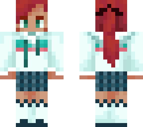 redhead with ponytail