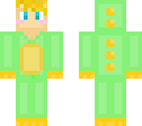dino boy with blonde hair template (add outer layer if wanted)