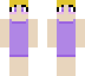 double sided girl in purple dress