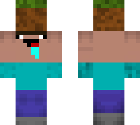noob with dirt block