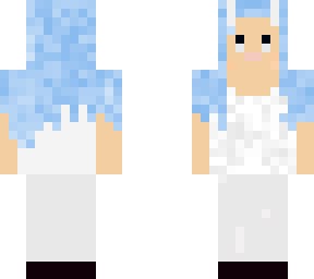 the blue bunny girl #it my first don't judge me pls