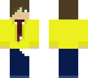 A guy in a yellow suit | Minecraft Skin