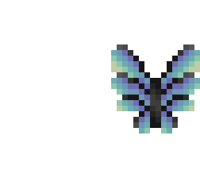 butterfly wings - black lines - purple, blue, green, yellow - big wings