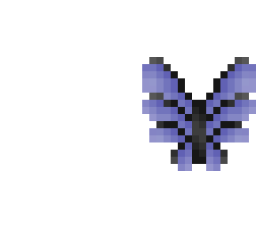 butterfly wings - black lines - purpleish blue - big wings