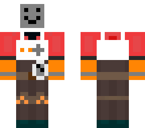 cartoony white beep-man