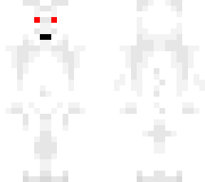 demonio branco com chifres vermelhos