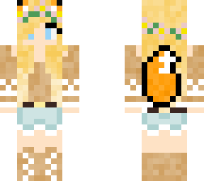 fox girl edit now with blonde hair
