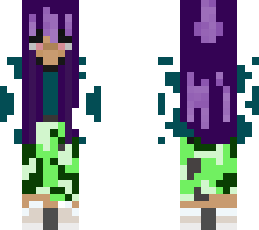 purple hair girl