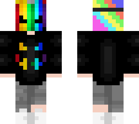 rainbow halloween boy