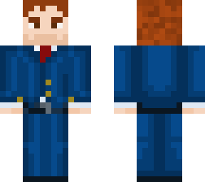 redhead in formal suit