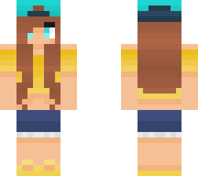 yellow and blue clothes girl