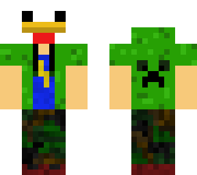 chicken man in creeper hoodie/sweater/sweatshirt