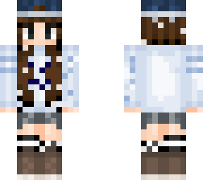 cool blue girl