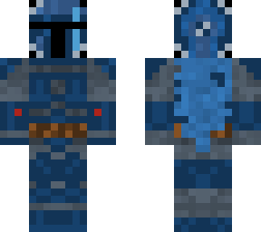 custom blue mandalorian w/cape