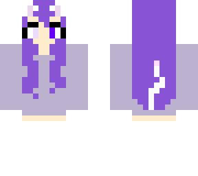 cute purple cat girl