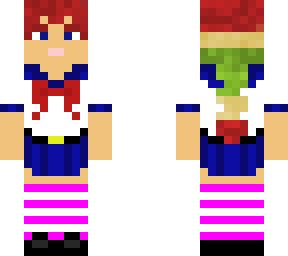 rainbow hair schoolgirl