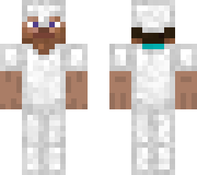 steve in white/silver armour