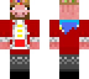 technoblade's dad with a burger king crown