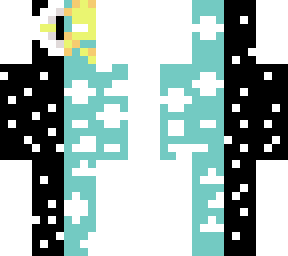 the two minecraft person