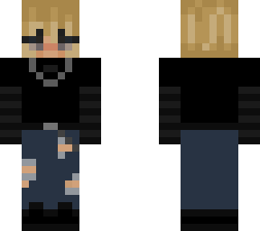 blonde short haired egirl