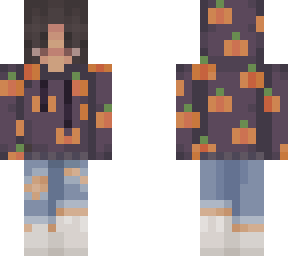 pumpkin hoodie girl