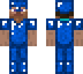 steve in cobalt armour