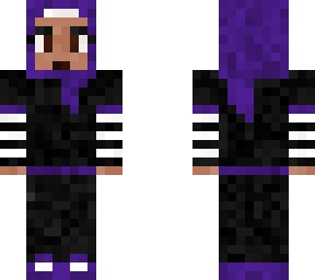 purple goth hijabi