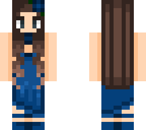 blue dress girl