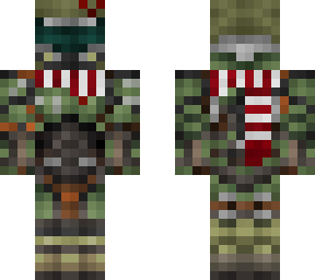 doom slayer with a scarf