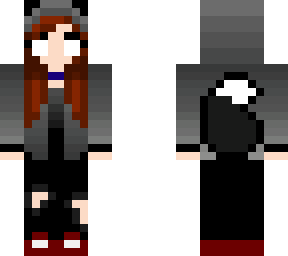 half wolfgirl with herobrine eyes