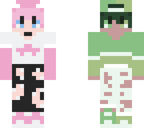 - pink and green - adoptables