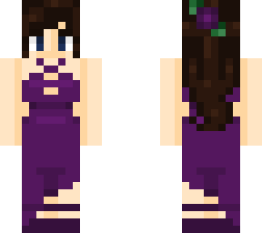 elegant purple dress