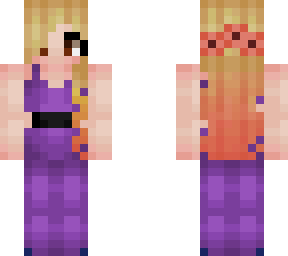 girl in purple sundress