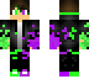 grenn and purple cool boy