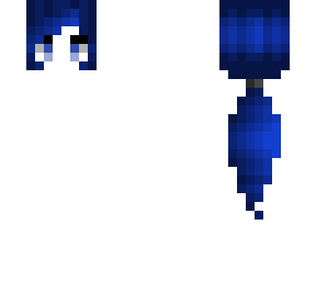 hb - long ponytail - deep blue