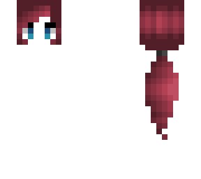 hb - maroon red - long ponytail