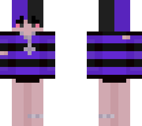 purple and black eboy x chains (hair fixed x shirt fixed)