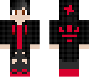 red & black