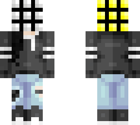 rubik's cube girl - black hair