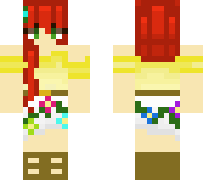 tropical red hair adventure girl