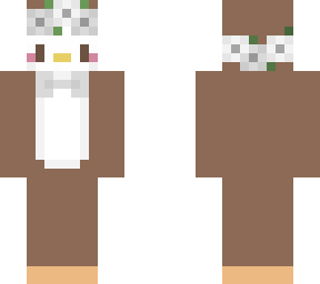 brown/white pastel pengu