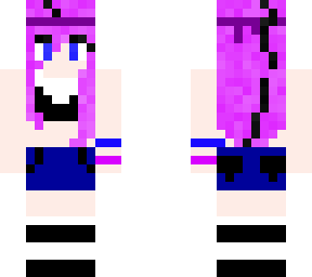 cool purple hair girl