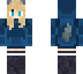cute wolf girl with hoodie
