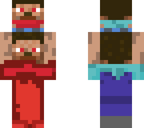 evilsteve and normal steveduo