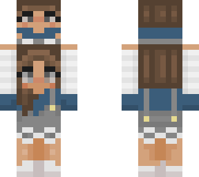 fixed cute girl w overalls with herself on top