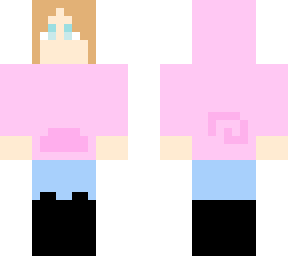 girl in pig hoodie (redo)