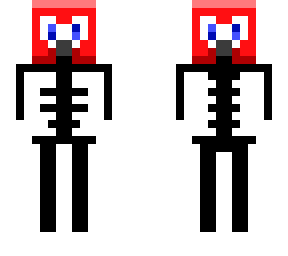 just a skeleton with a weird head