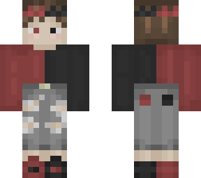 red and black.