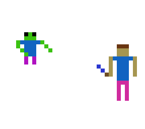 steve vs zombie
